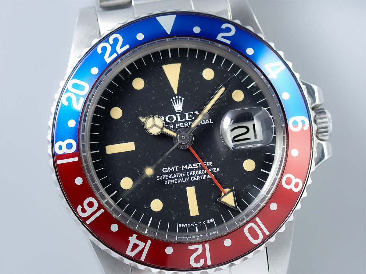 ロレックス GMTマスター Ref.1675 ブラック文字盤 中古 1PH44932