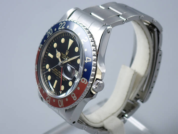 ロレックス GMTマスター Ref.1675 ステンレススチール ブラック文字盤 オイスターブレスレット