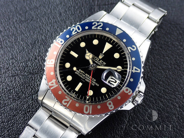 ロレックス GMTマスター Ref.1675 ステンレススチール ブラック文字盤 オイスターブレスレット