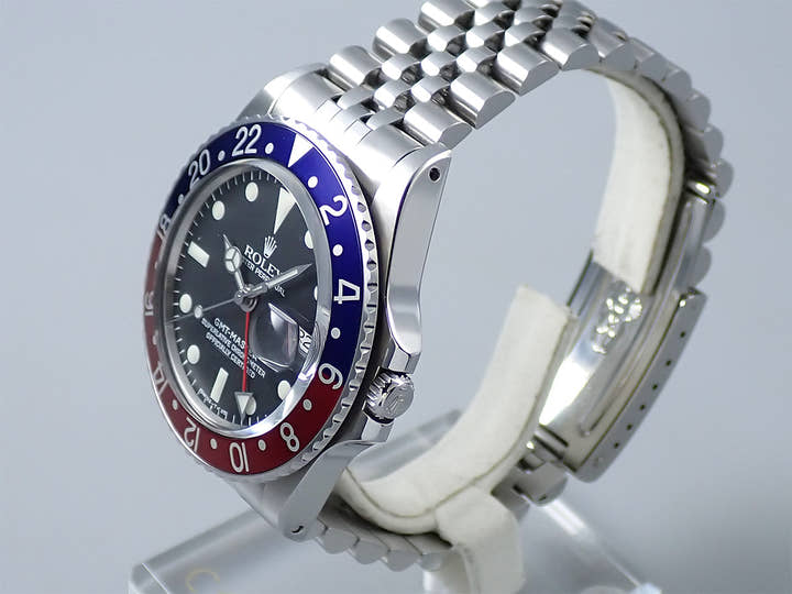 ロレックス GMTマスター Ref.1675 ステンレススチール ブラック文字盤 ジュビリーブレスレット 中古 Y69H2770