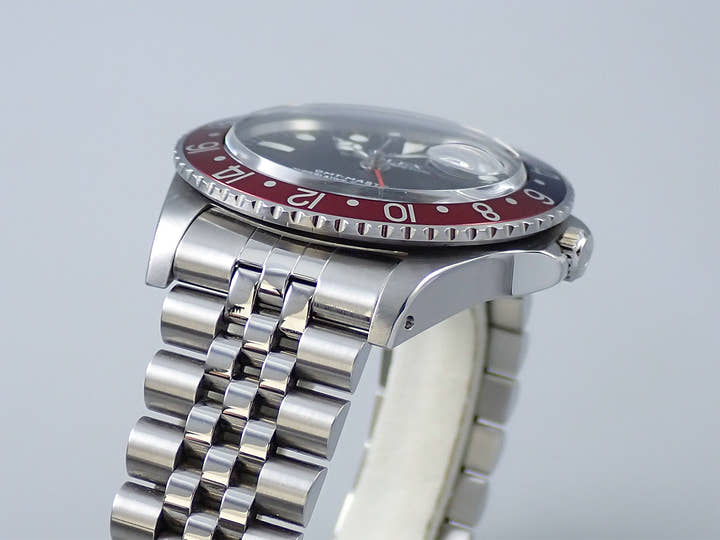 ロレックス GMTマスター Ref.1675 ステンレススチール ブラック文字盤 ジュビリーブレスレット 中古 Y69H2770