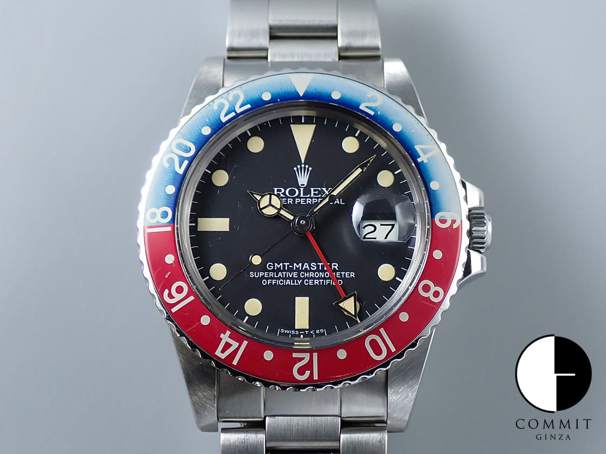 ロレックス GMTマスター Ref.16750 ブラック文字盤 中古 SX91F784