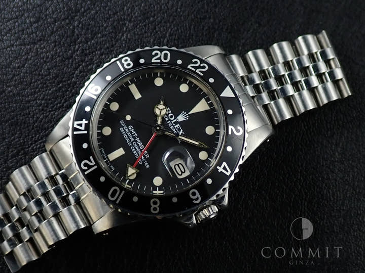 ロレックス GMTマスター Ref.16750 ステンレススチール ブラック文字盤 ジュビリーブレスレット 中古 56UW0H6K
