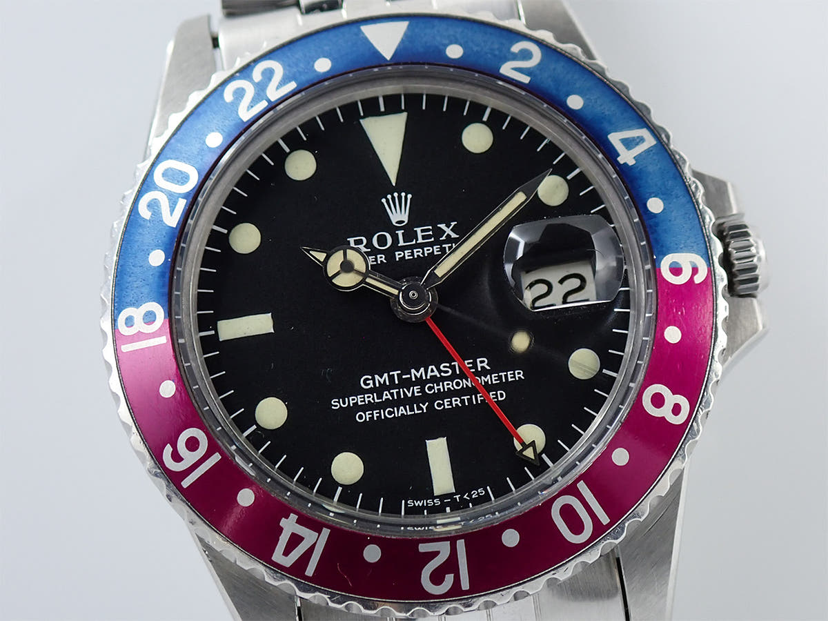 ロレックス GMTマスター Ref.1675 ブラック文字盤 中古 V6P25AJ1