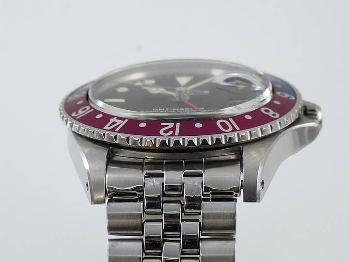 ロレックス GMTマスター Ref.1675 ステンレススチール ブラック文字盤 ジュビリーブレスレット 中古 V6P25AJ1