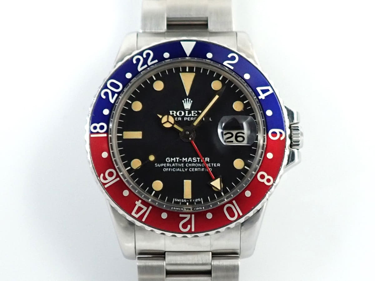 ロレックス GMTマスター Ref.1675 ブラック文字盤 中古 JF210574
