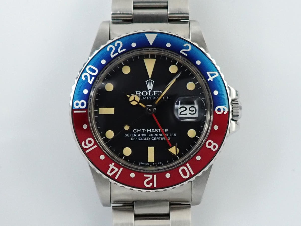 ロレックス GMTマスター Ref.16750 ブラック文字盤 中古 YA08A2JJ