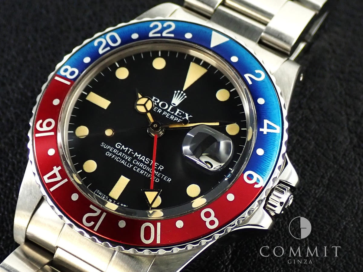 ロレックス GMTマスター Ref.16750 ブラック文字盤 中古 YA08A2JJ