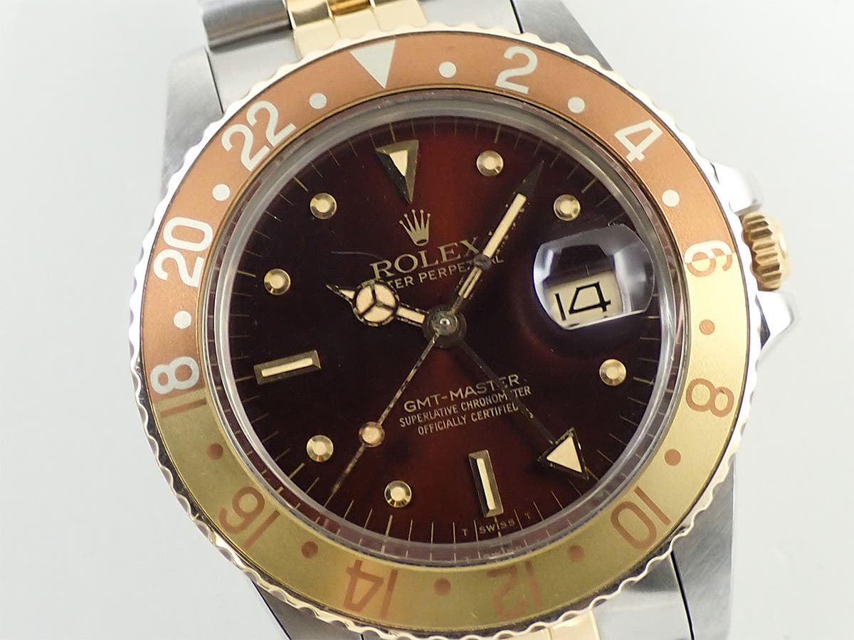 ロレックス GMTマスター Ref.16753 ブラウン文字盤 中古 C3HWX9HK
