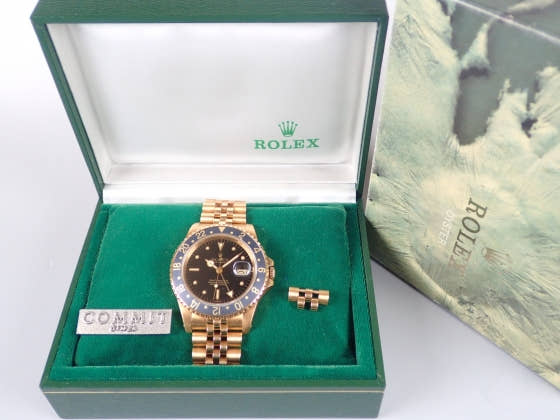 ロレックス GMTマスター Ref.16758 ブラック文字盤 中古 gmt-master-3 ジュビリーブレスレット