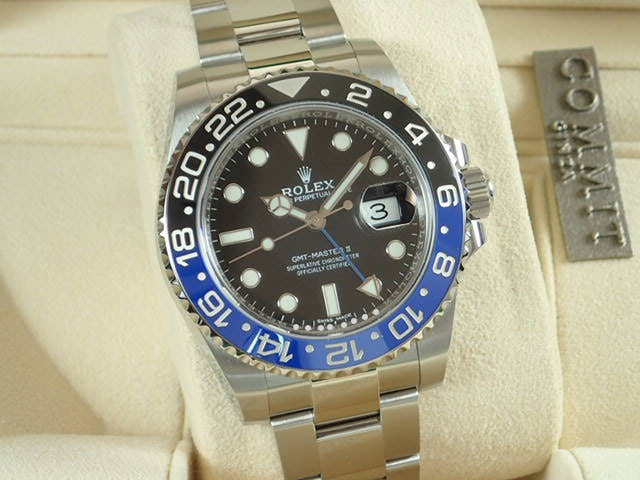 ロレックス GMTマスターII Ref.116710BLNR ブラック文字盤 未使用 gmt-master-39 オイスターブレスレット