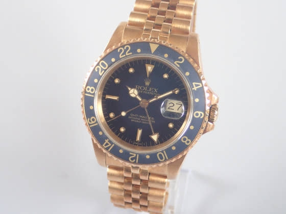 ロレックス GMTマスター Ref.16758 ブラック文字盤 中古 gmt-master-3 ジュビリーブレスレット