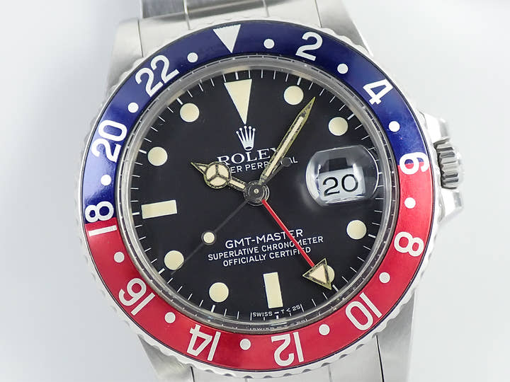 ロレックス GMTマスター Ref.16750 ステンレススチール ブラック文字盤 中古 YSH545FM