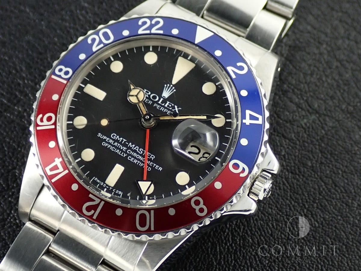 ロレックス GMTマスター Ref.1675 ブラック文字盤 中古 Y2ZZWSWM