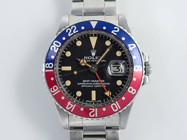 ロレックス GMTマスター Ref.1675 ステンレススチール ブラック文字盤 オイスターブレスレット