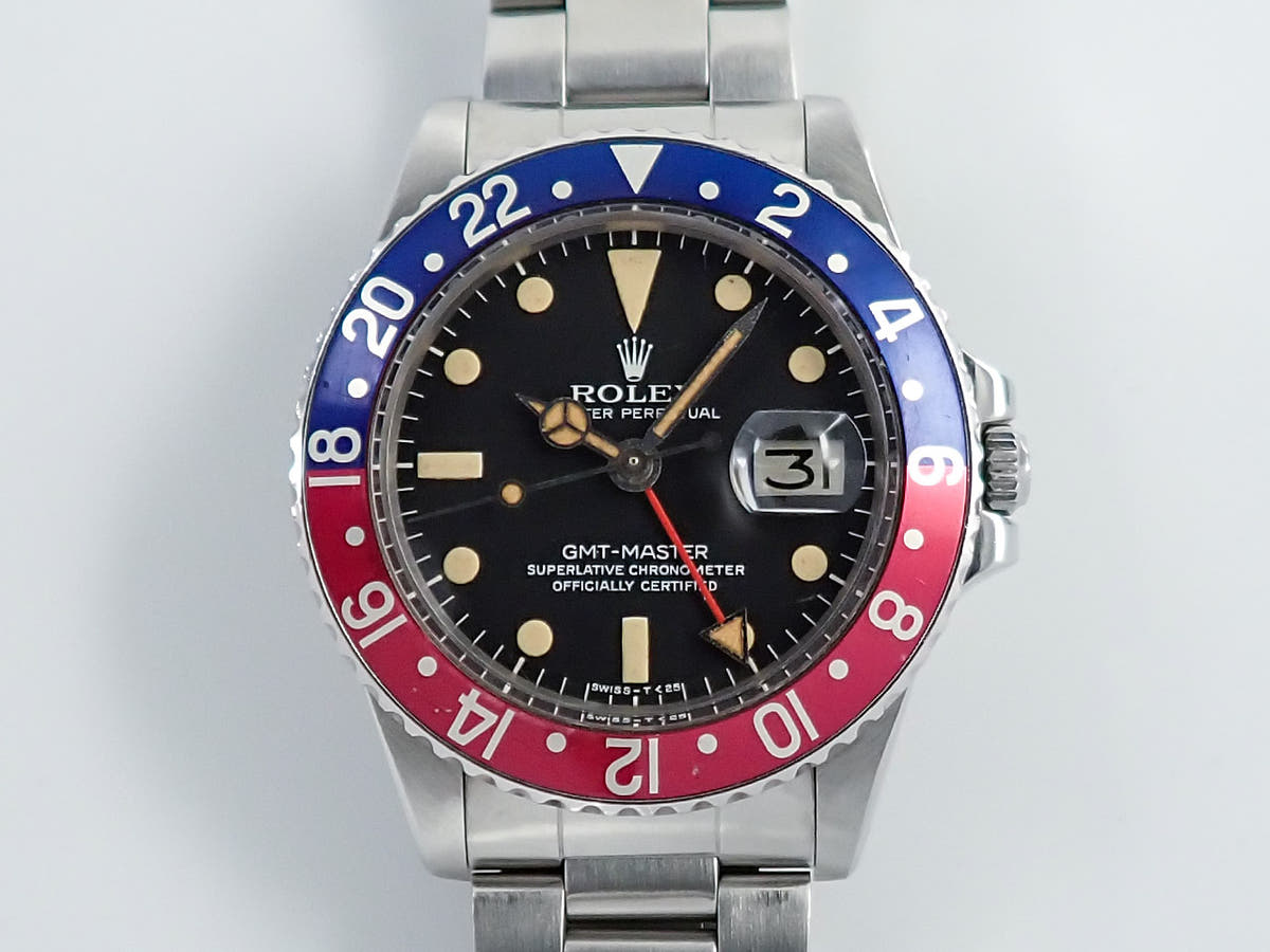 ロレックス GMTマスター Ref.1675 ブラック文字盤 中古 24TVFTS4