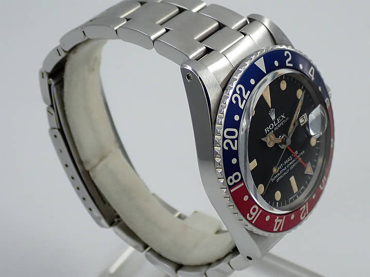 ロレックス GMTマスター Ref.1675 ステンレススチール ブラック文字盤 オイスターブレスレット
