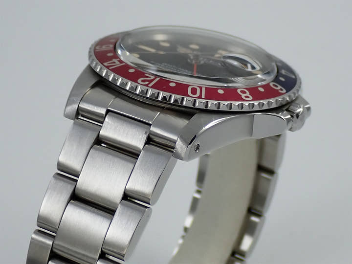 ロレックス GMTマスター Ref.1675 ステンレススチール ブラック文字盤 オイスターブレスレット