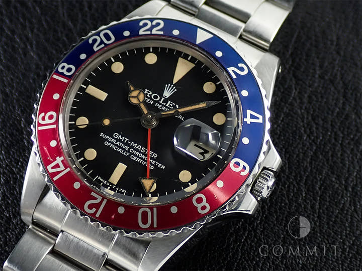 ロレックス GMTマスター Ref.1675 ステンレススチール ブラック文字盤 オイスターブレスレット