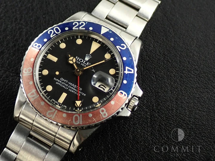 ロレックス GMTマスター Ref.1675 ステンレススチール ブラック文字盤 オイスターブレスレット