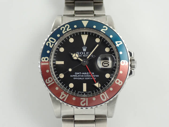 ロレックス GMTマスター Ref.1675 ステンレススチール ブラック文字盤 オイスターブレスレット