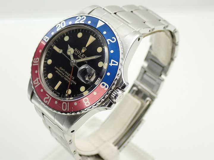 ロレックス GMTマスター Ref.1675 ステンレススチール ブラック文字盤 オイスターブレスレット