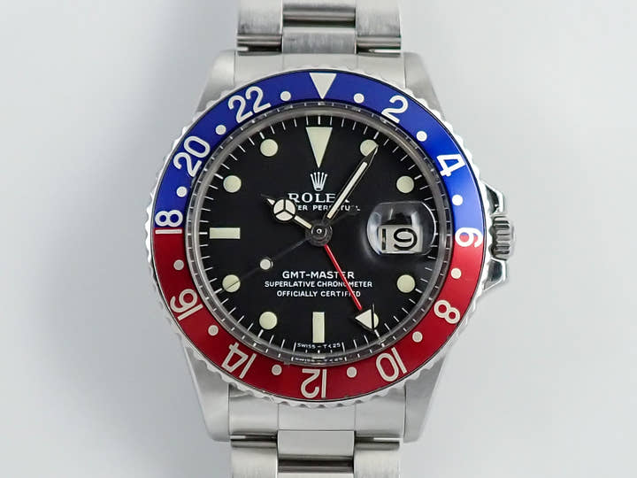 ロレックス GMTマスター Ref.1675 ステンレススチール ブラック文字盤 オイスターブレスレット