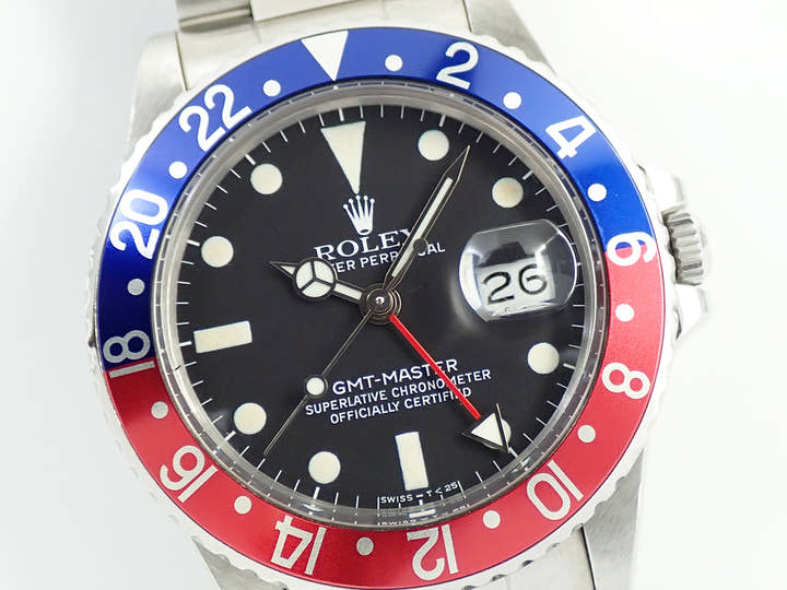 ロレックス GMTマスター Ref.16750 ステンレススチール ブラック文字盤 中古 8H8MPPX3