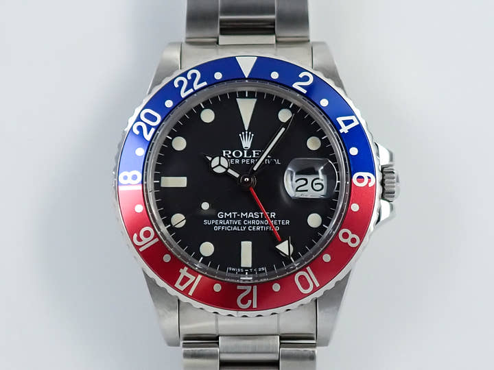ロレックス GMTマスター Ref.16750 ステンレススチール ブラック文字盤 中古 8H8MPPX3