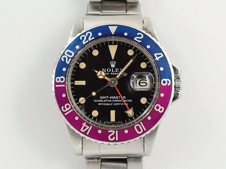 ロレックス GMTマスター Ref.1675 ステンレススチール ブラック文字盤 オイスターブレスレット