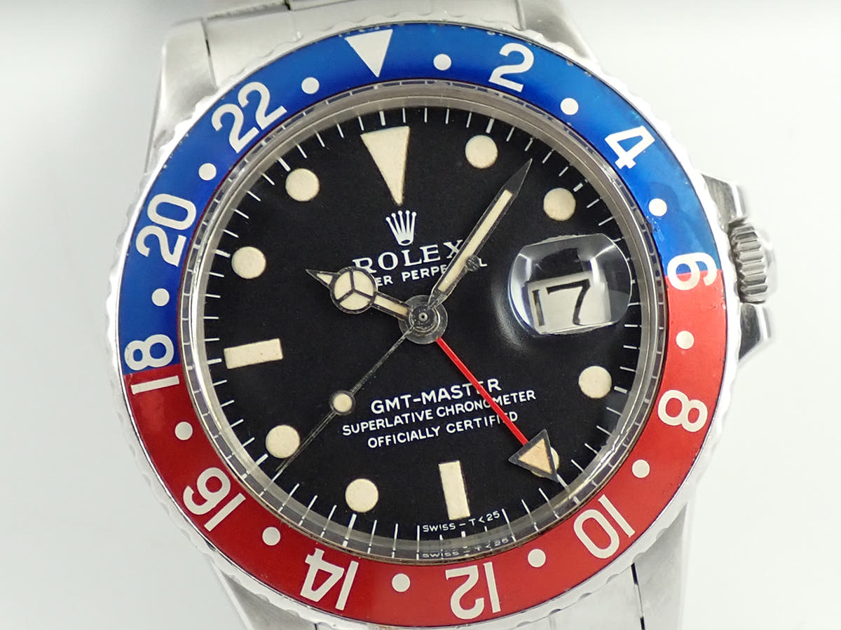 ロレックス GMTマスター Ref.1675 ブラック文字盤 中古 0765AH83