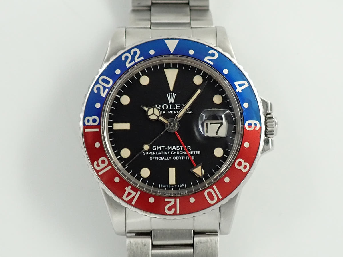 ロレックス GMTマスター Ref.1675 ブラック文字盤 中古 0765AH83