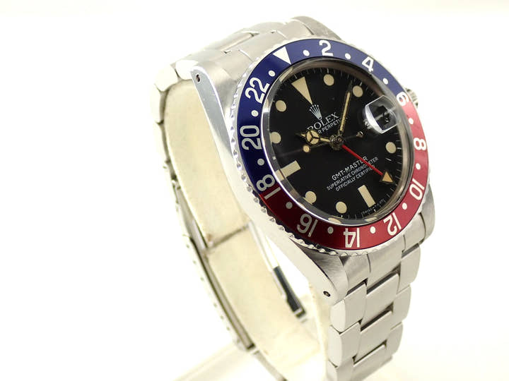 ロレックス GMTマスター Ref.16750 ステンレススチール ブラック文字盤 中古 K7XVCTMR