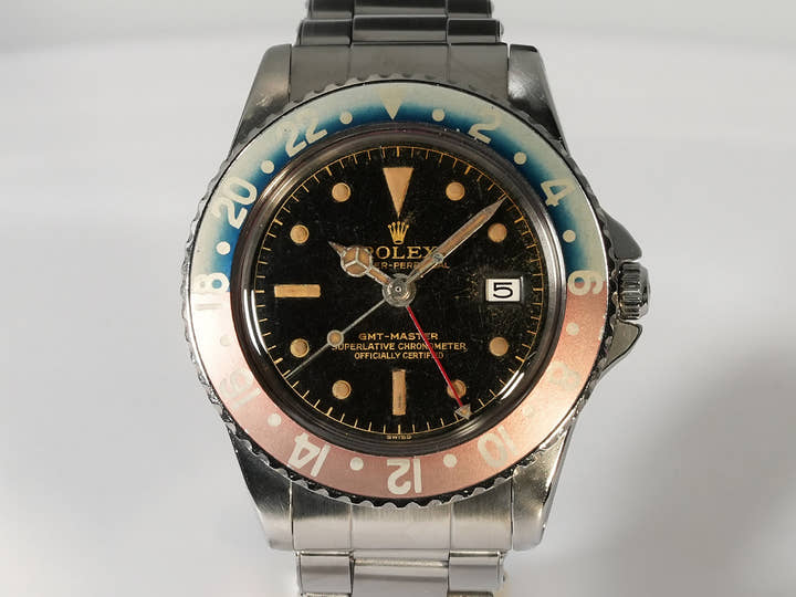 ロレックス GMTマスター Ref.1675 ステンレススチール ブラック文字盤 オイスターブレスレット
