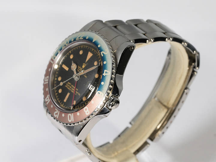 ロレックス GMTマスター Ref.1675 ステンレススチール ブラック文字盤 オイスターブレスレット