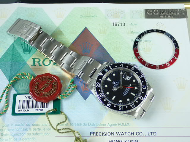 Rolex GMT Master II Black Bezel Y Series