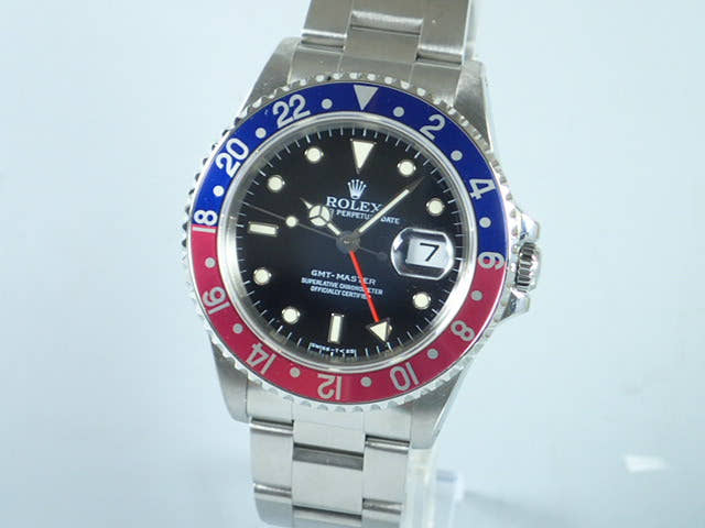 ロレックス GMTマスター Ref.16700 ブラック文字盤 中古 gmt-master-46 オイスターブレスレット
