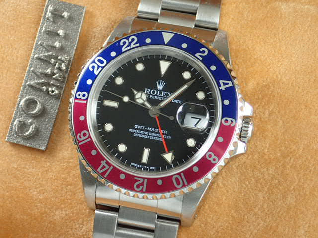 ロレックス GMTマスター Ref.16700 ブラック文字盤 中古 gmt-master-46 オイスターブレスレット