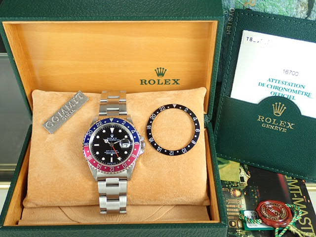 ロレックス GMTマスター Ref.16700 ブラック文字盤 中古 gmt-master-46 オイスターブレスレット