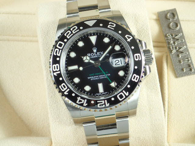 ロレックス GMTマスターII Ref.116710LN ブラック文字盤 未使用 gmt-master-48 オイスターブレスレット