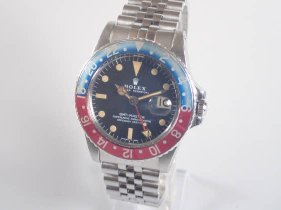 ロレックス GMTマスター Ref.1675 ブラック文字盤 中古 gmt-master-4 ジュビリーブレスレット