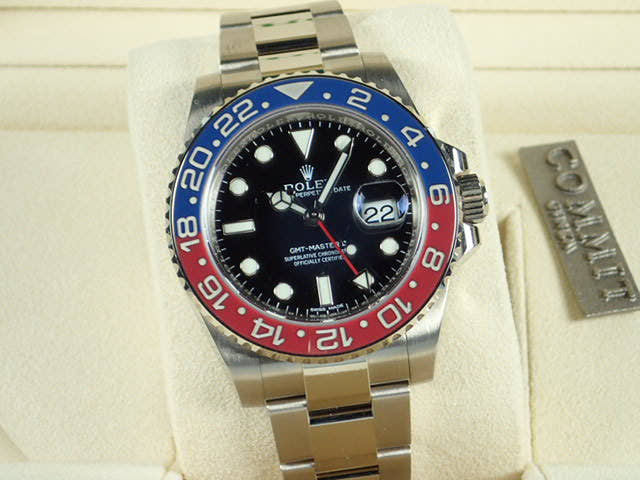 ロレックス GMTマスターII Ref.116719BLRO ブラック文字盤 美品 gmt-master-54 オイスターブレスレット