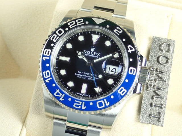 ロレックス GMTマスターII Ref.116710BLNR ブラック文字盤 未使用 gmt-master-56 オイスターブレスレット