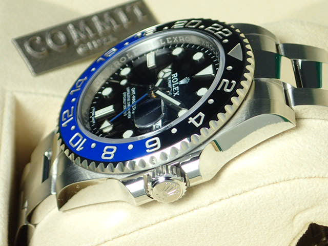 ロレックス GMTマスターII Ref.116710BLNR ブラック文字盤 未使用 gmt-master-56 オイスターブレスレット