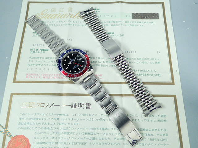 ロレックス GMTマスター Ref.16700 ブラック文字盤 中古 gmt-master-57 オイスターブレスレット