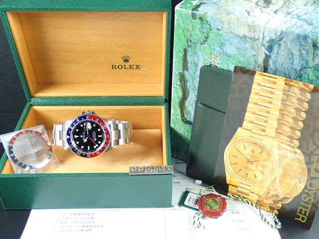 Rolex GMT Master II Red and Blue Bezel F Series