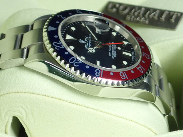 Rolex GMT Master II Stick Dial Red and Blue Bezel Z Series