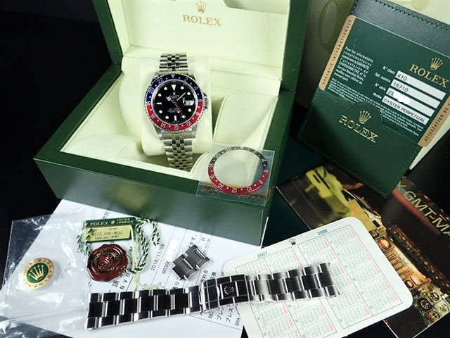 ロレックス GMTマスターII Ref.16710 ブラック文字盤 中古 gmt-master-67 ジュビリーブレスレット
