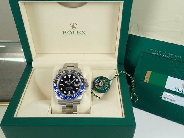 ロレックス GMTマスターII Ref.116710BLNR ブラック文字盤 未使用 gmt-master-39 オイスターブレスレット