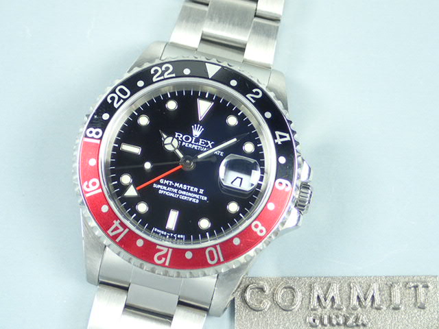 Rolex GMT Master II Red and Black Bezel U Series